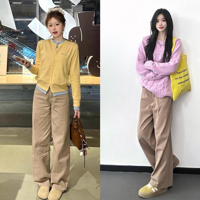 ”太养眼40+女生这样穿更减龄时髦！麻将胡了试玩模拟器春天“卡其色穿搭(图10)